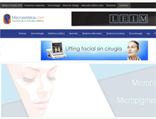 Tablet Screenshot of macroestetica.com